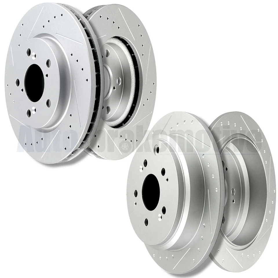 FRONT+REAR DISC BRAKE ROTORS KIT UNIVERSAL FOR 2005-2010 HONDA ODYSSEY Foto 4 de 4