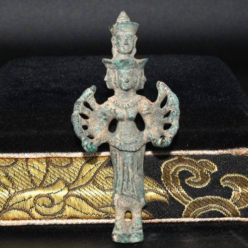 Ancient Old South East Asian Sadashiva Bronze Deity Sculpture in Good Condition - Imagen 1 de 10