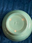 Vintage stoneware #12 green glazed mixing bowl — photo 4