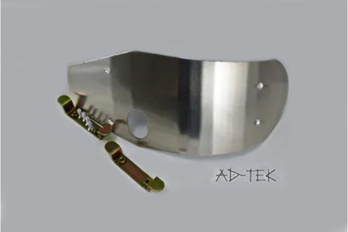 Protection moteur AD-TEK en acier pour moto de cross Suzuki RMZ 450 de 2005 à 2007