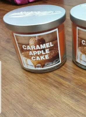 Karamell Apfel Kuchen Kerze