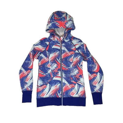 Veste à Capuche Zippée Ivivva Fille - Taille 14 - Gris Bleu - Très Bon état D'occasion
