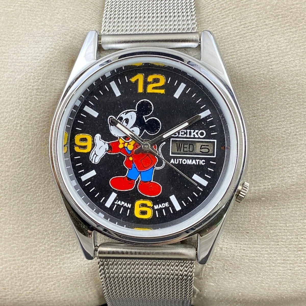 Seiko mickey mouse automatic clearance watch