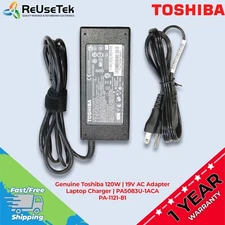 Genuine Toshiba 120W | 19V AC Adapter Laptop Charger | PA5083U-1ACA PA-1121-81