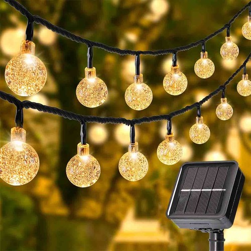 50 LED Solar String Lights Solar Powered Christmas Fairy String 23FT Lamp - Picture 21 of 26