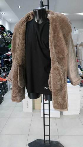 Abrigo de Piel Shearling Mujer Beis Auténtica Vintage Talla 48 Mon 779 Lz - Imagen 6 de 8