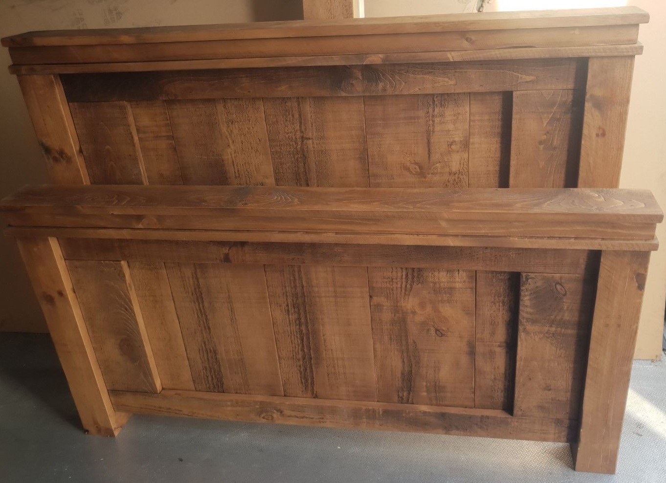 NEW SOLID WOOD RUSTIC CHUNKY DOUBLE , KINGSIZE, SUPERKING PANEL BED WOODEN BED eBay