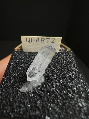 Doppelter Abschluss klare Quarzspitze aus Barytmine, Magnet Cove, Arkansas