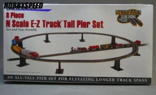 BACHMANN N SCALE E-Z TRACK TALL PIER SET train TRESTLE elevated BAC44872 NEW