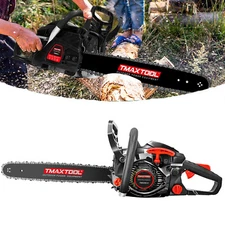 62cc 20" Gas Chainsaw Gasoline Powered Engine Cutting Handheld 2 Stroke