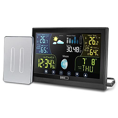 Emos Select Stazione Meteo Wireless con Display a Colori Touchscreen, (q9N)