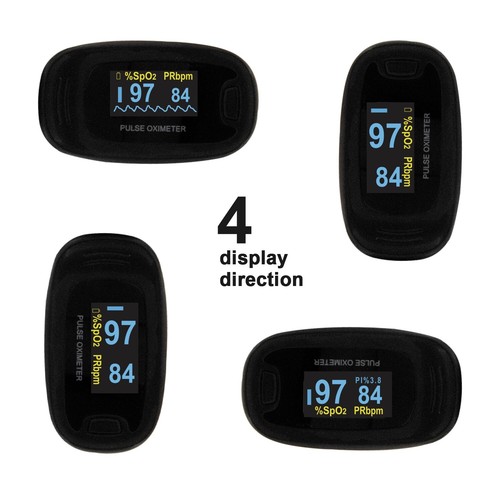 Finger Pulse Oximeter With Case Fingertip Oximetro de pulso de dedo OLED US - Picture 10 of 10