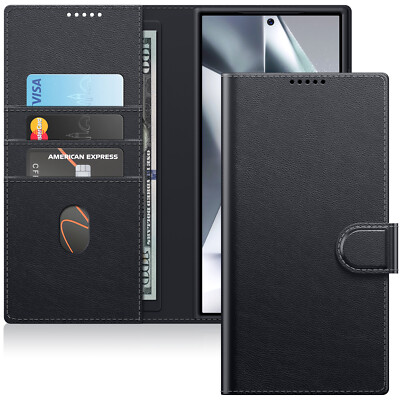 JETech Wallet Case for Samsung Galaxy S24 Ultra 5G, Magnetic Flip Cover