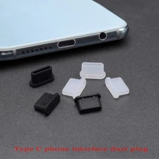Silicone Mobile Phone Anti Dust Plug Charging Type-C Dust Plug USB Power Port Ca