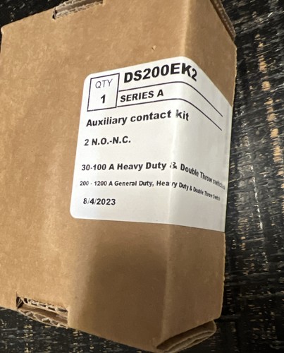 DS200EK2 SERIES A AUXILLARY CONTACT KIT FACTORY SEALED - Picture 2 of 2