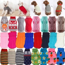 Winter Warm Dog Sweater Clothes Wool Knitted Clothing Pet Puppy Vest Costume '