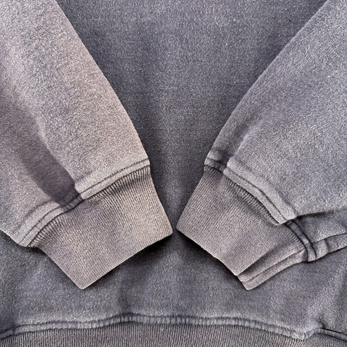 VINTAGE Gap Felpa Uomo L Blu Navy Pullover 1/4 Zip Cotone Sbiadito Sole Anni 90 - Foto 3 di 9