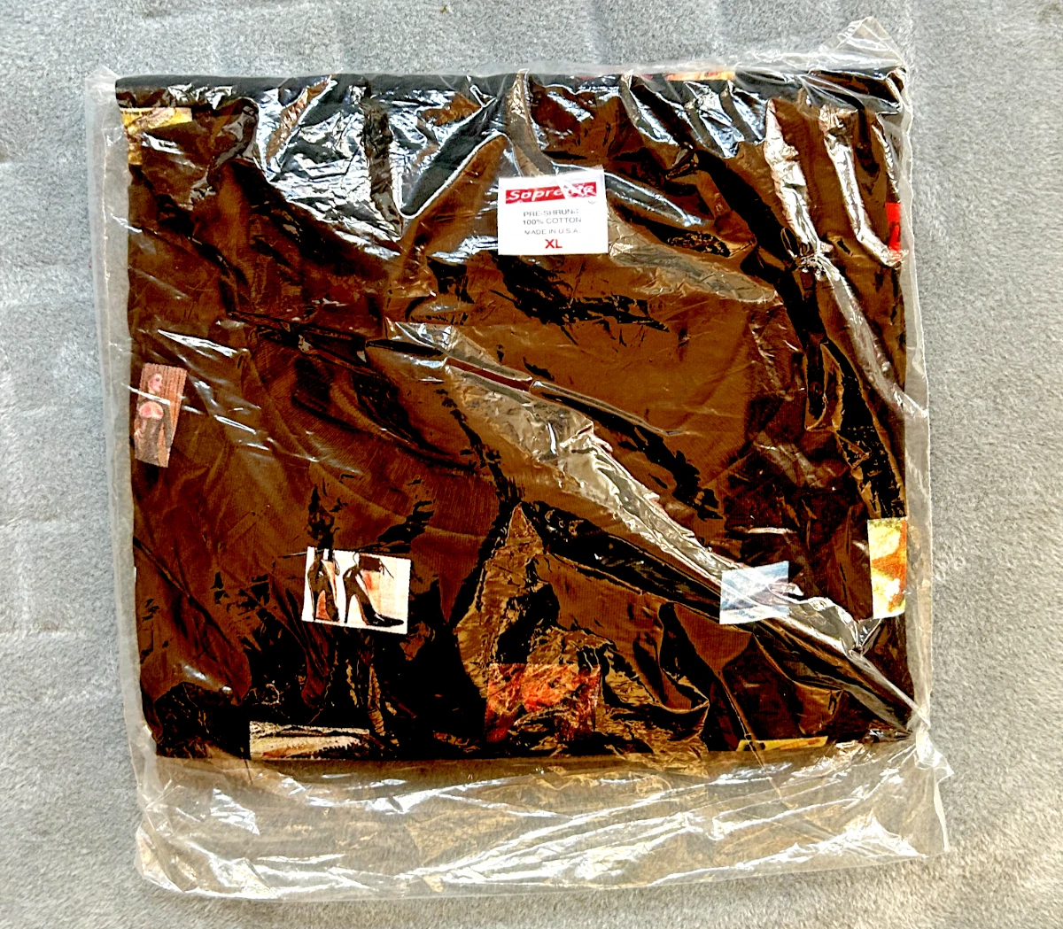 SUPREME 'Pretty Fd TEE' couleur noir homme taille XL 100% coton neuf made in US