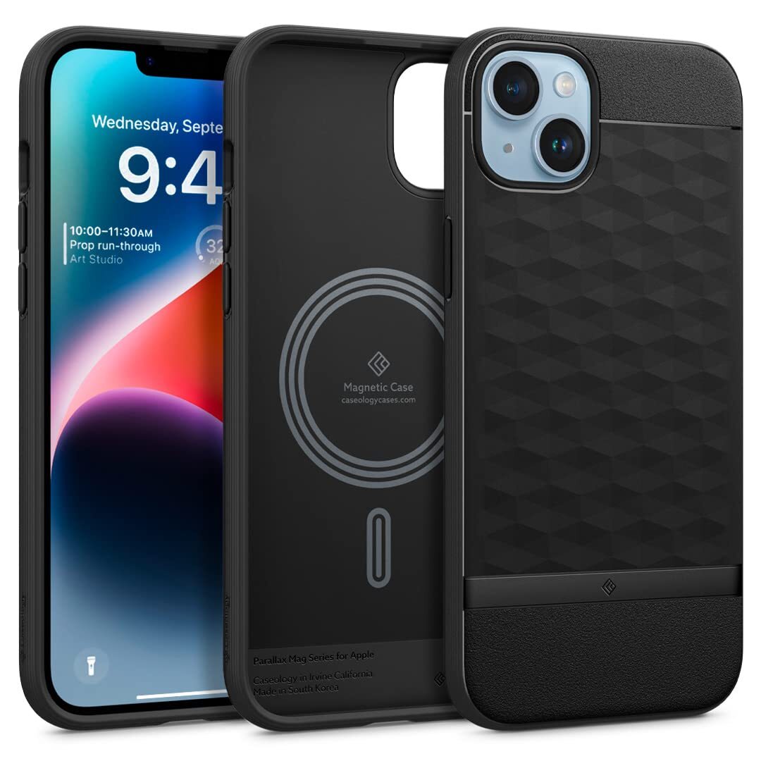 Caseology Cover Parallax Mag Compatible con iPhone 14 Plus - Matte Black