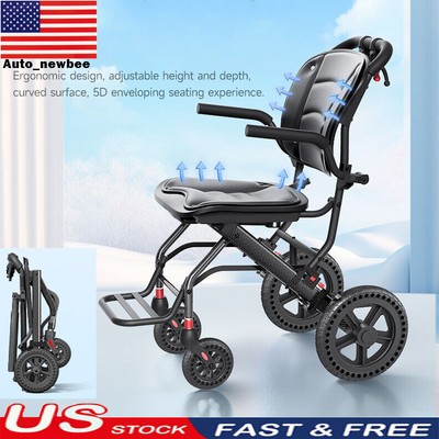 Ultra Lightweight Portable Ergonomic Design Foldable Manual Wheelchair Footrest