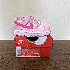 Nike Dunk Low Triple Pink Size 5C DH9761-600 Toddler Girl Brand New