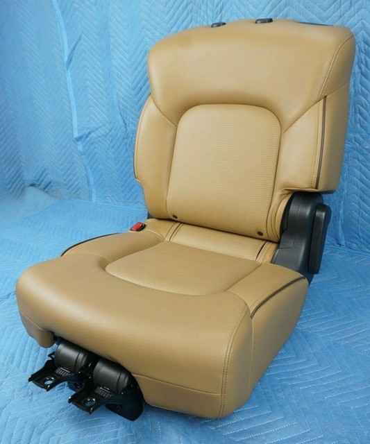 15 16 17 Infiniti Qx80 Left 60 2nd Row Rear Seat Leather Heated Black G