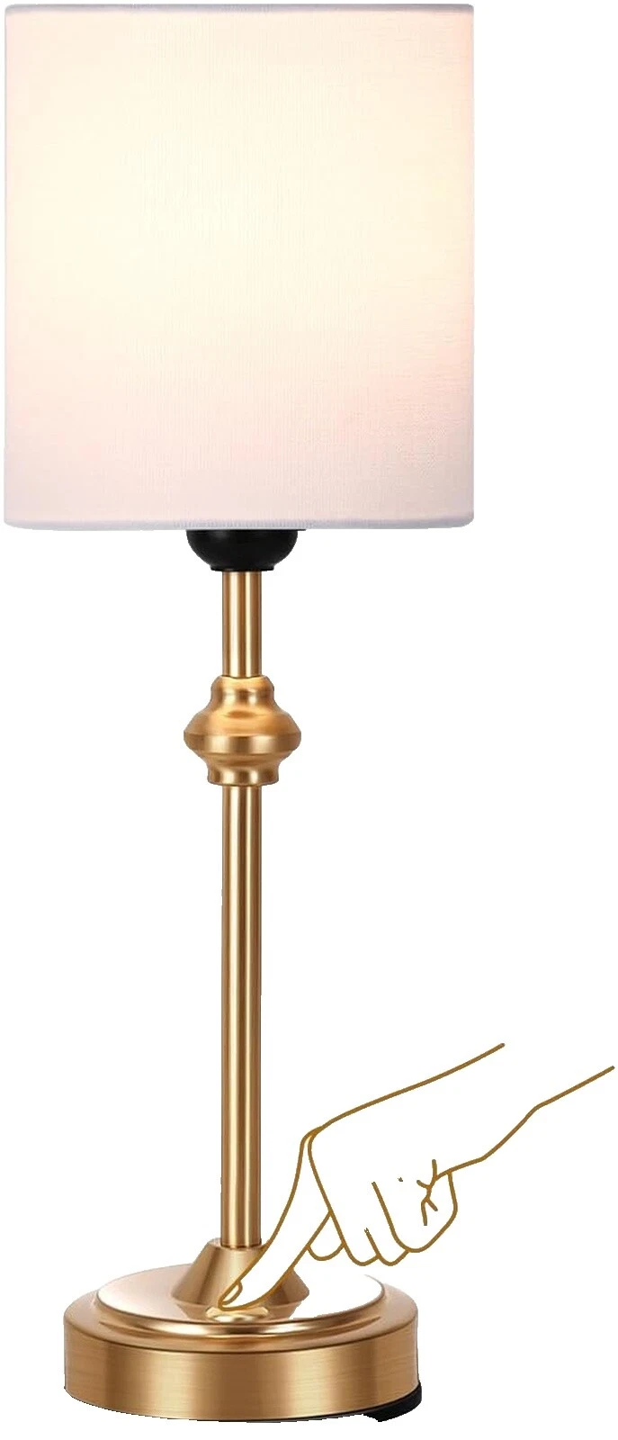 Battery White Table Lamps