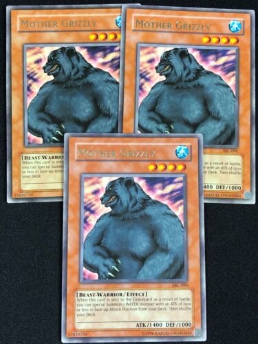 YUGIOH MOTHER GRIZZLY SRL-090 RARE X3 (NM) - Picture 1 of 1