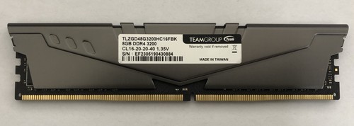 Team VULCAN Z 8GB DDR4 3200mhz CL16 1.35V DIMM for Desktop PC TLZGD48G3200HC16FB