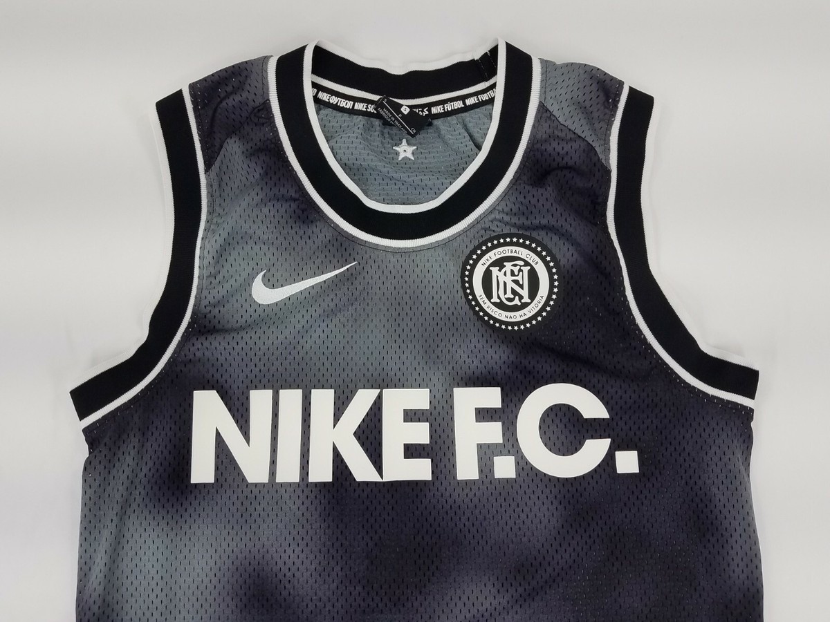 Nike FC Soccer Jersey Mens Size S Gray Official Athletics