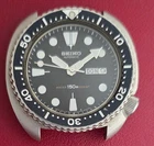 Vintage Seiko Automatic Steel Turtle Day Date Divers Watch Ref: 6309-7040
