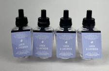 4 Bath & Body Works Linen & Lavender Wallflowers Home Fragrance Refills