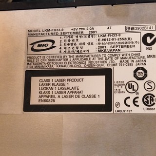 Matsushita LKM FH33 9 Internal Laptop CD ROM Drive Black/Silver