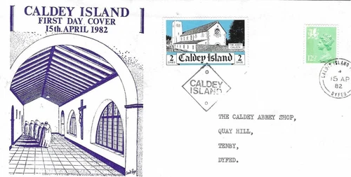 Misc GB Comm/FDC -Caldney Island - 1982 (Misc216)
