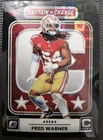 2025 Donruss Optic Fred Warner Black Pandora (RAW)