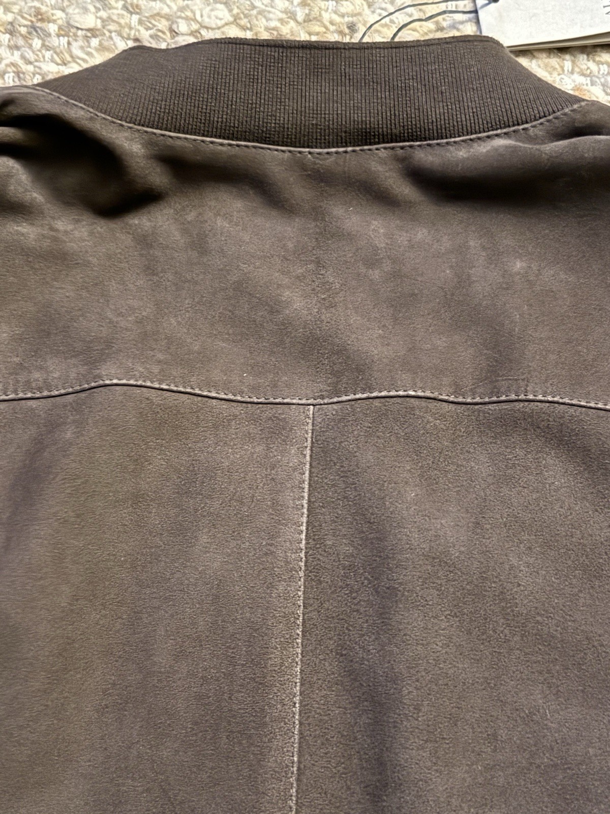 AllSaints Kemble XX Large Genuine Suede Bomber Jacket $599  (Large) image 8