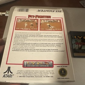 Pit-Fighter -  Atari Lynx  CIB TESTED