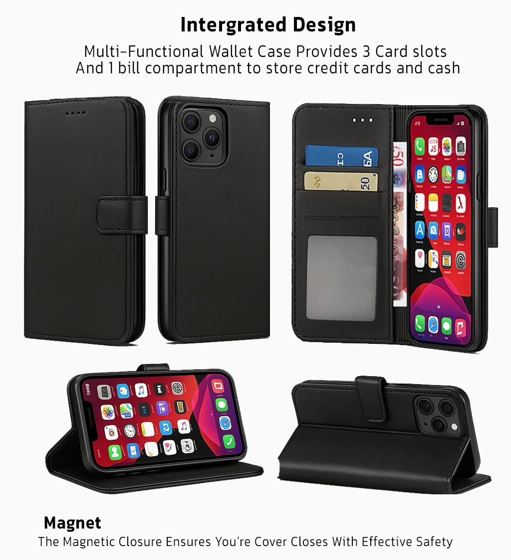 Iphone Flip Book Case For X XR 10 11 12 13 14 15 16 Plus Pro Mini Max