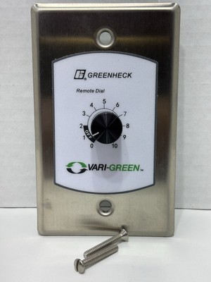 ACCUREX 385803 Vari-Green Remote Control with 0-10 Dial Stainless Plate + Screws