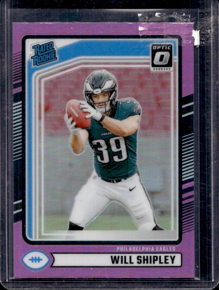Will Shipley Panini Donruss #312 Preview Pink Optic