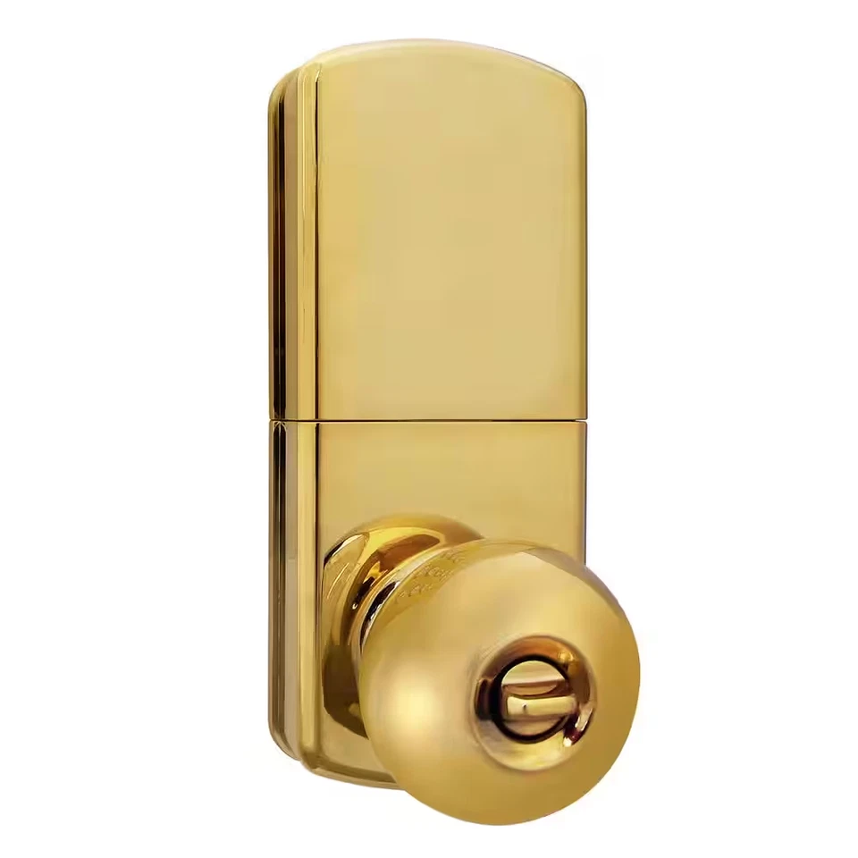 Brass Touch Pad Electronic Entry Door Knob - Image 2 of 4