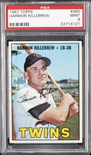 1967 TOPPS #460 HARMON KILLEBREW PSA 9