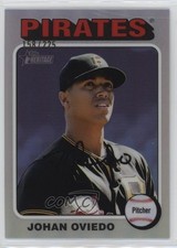 2024 Topps Heritage High Number Chrome Silver Border /225 Johan Oviedo #104 1kn1