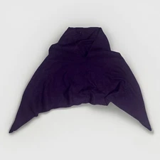 ALASHAN CASHMERE Purple V-Neck Cropped Poncho Sweater OS 100% Cashmere Soft