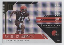 2018 Panini Unparalleled Rookie Superplaid 76/150 Antonio Callaway #296 2r8