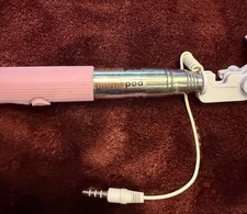 Pink And White Selfie Stick