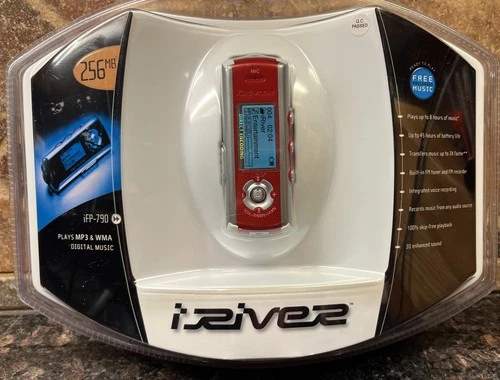 iRiver IFP-890 MP3 Player (red) w/ FM Radio 256mb New Sealed