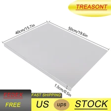 Cutting Board Kitchen Stainless Steel Chopping Board w/ Front Overhang 50*40*1.5