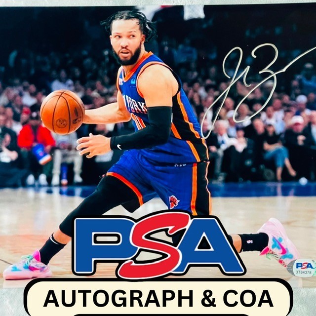 NO RESERVE Jalen Brunson Signed 8x10 Photo New York Knicks Autograph PSA DNA 