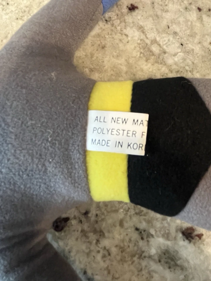 复古 20 世纪 60 年代、70 年代初蝙蝠侠塑料头、毛绒身体娃娃,14 英寸高 — 第 4/4 张图片